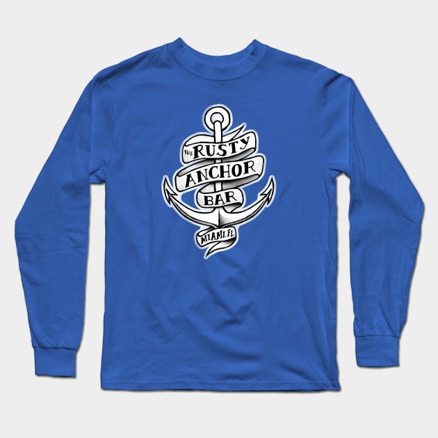 The Rusty Anchor Bar Long Sleeve T-Shirt by kevko76